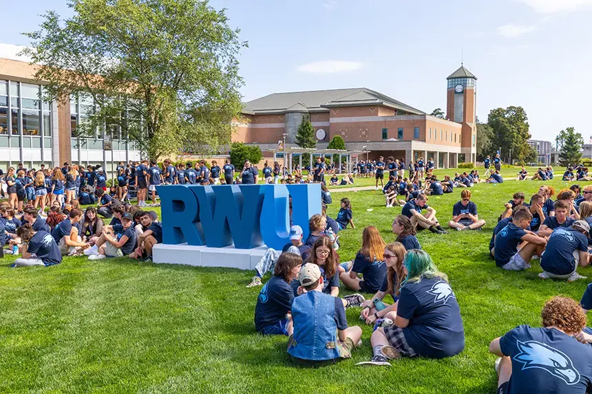 The Class of 2029 awaits the procession to the Convocation ceremony.