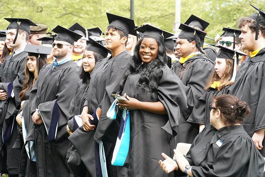 Graduates attend ceremony