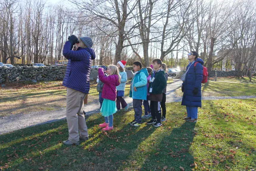 Croft School second graders at the Audubon.