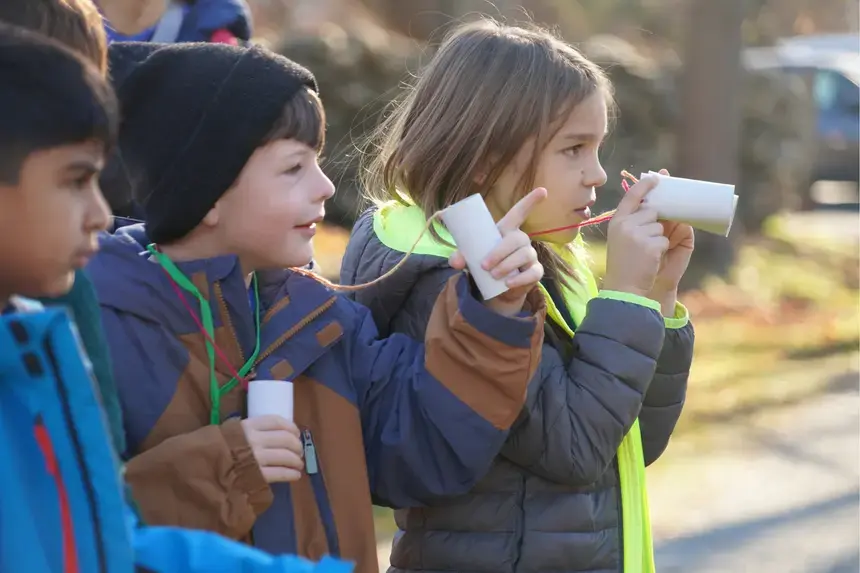Croft School second graders at the Audubon.