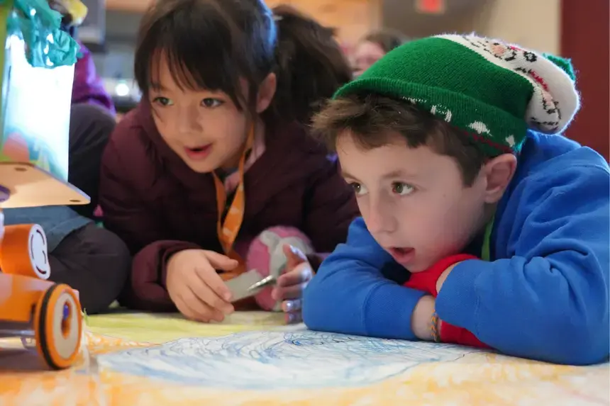 Croft School second graders at the Audubon.