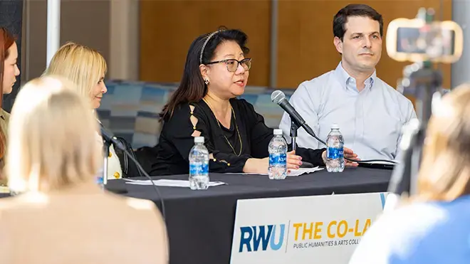 Jeannie Salomon, founder and executive director of the AAPI History Museum in Providence.