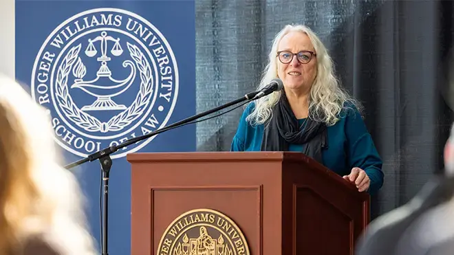 RWU Political Science Professor and RI State Rep. June Speakman.