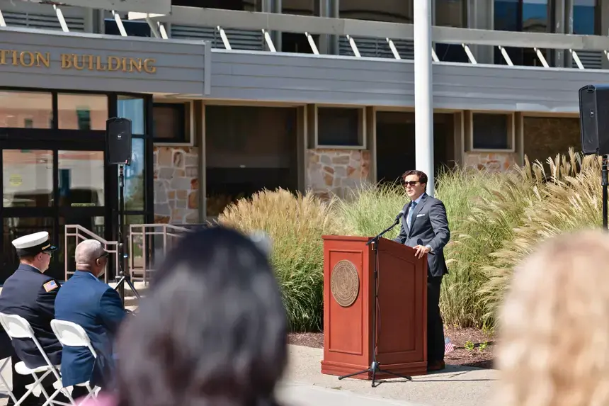 Undergraduate Student Body President Henry Siravo spoke from the perspective of a generation born after Sept. 11.