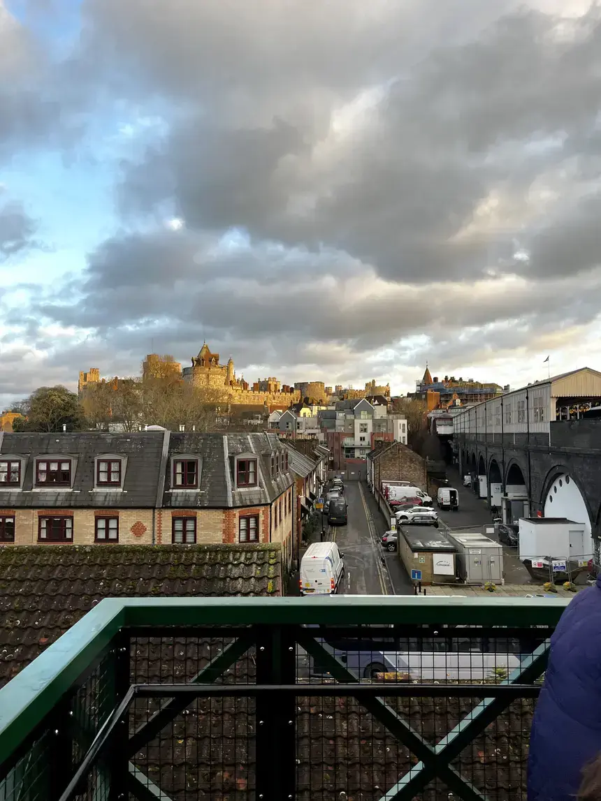 A photo at sunset in London