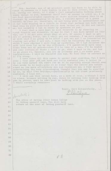 Letter from Cleaver to Axelrod page 11