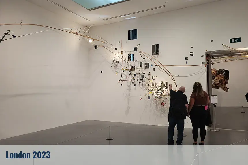 Students on a field trip in London