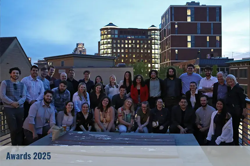 Students on the PVD Art Club rooftop 