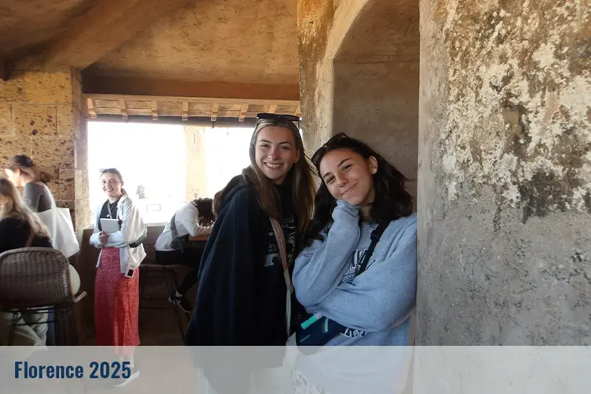Students on a visit in Florence