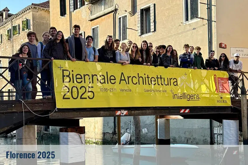 Students on a visit in Florence