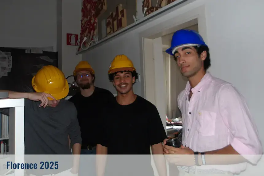 Students on a visit in Florence