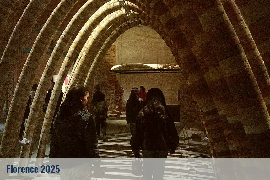 Students on a visit in Florence