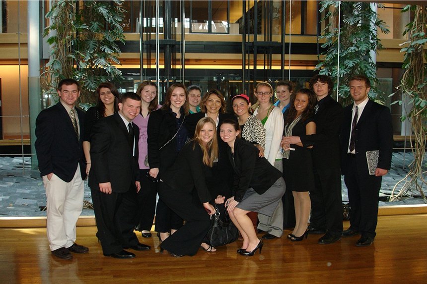 Students at the European Parliament