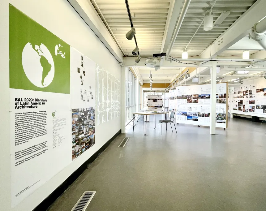 A photo of the BAL 2023 exhibition setup