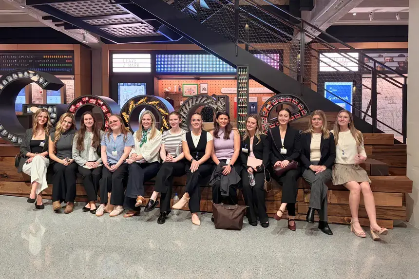 Women in Business club members members traveled to New York City in April to meet alumni and industry leaders.
