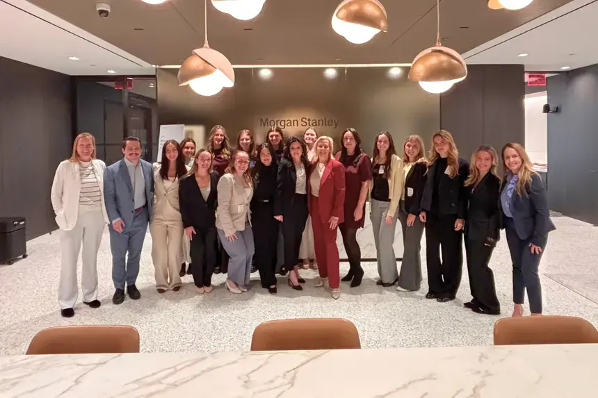 Women in Business club members members traveled to New York City in April to meet alumni and industry leaders.