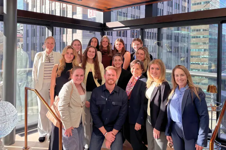 Women in Business club members members traveled to New York City in April to meet alumni and industry leaders.