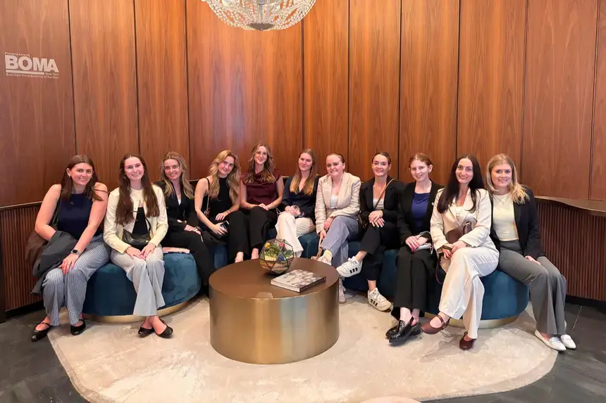 Women in Business club members members traveled to New York City in April to meet alumni and industry leaders.
