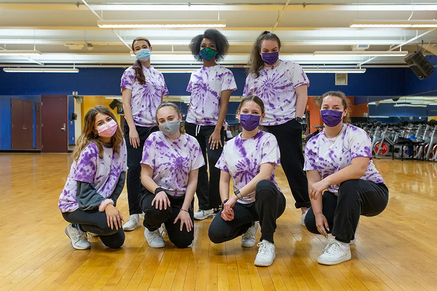 Dance Team poses together