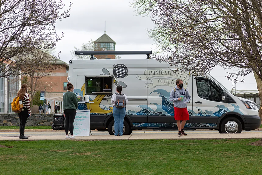 Food truck on campus