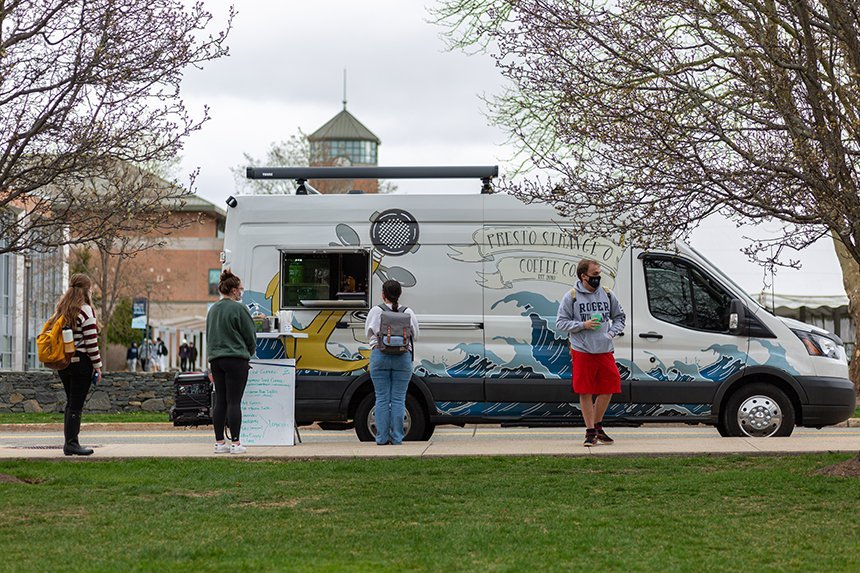 Food truck on campus
