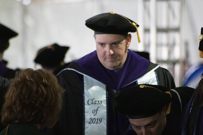 image of member of RWU Law Class of 2019 at Commencement