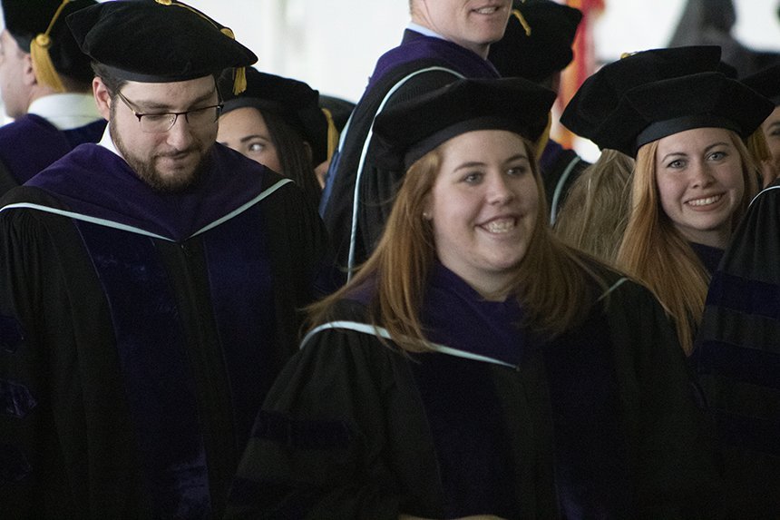 image of members of RWU Law Class of 2019 at Commencement