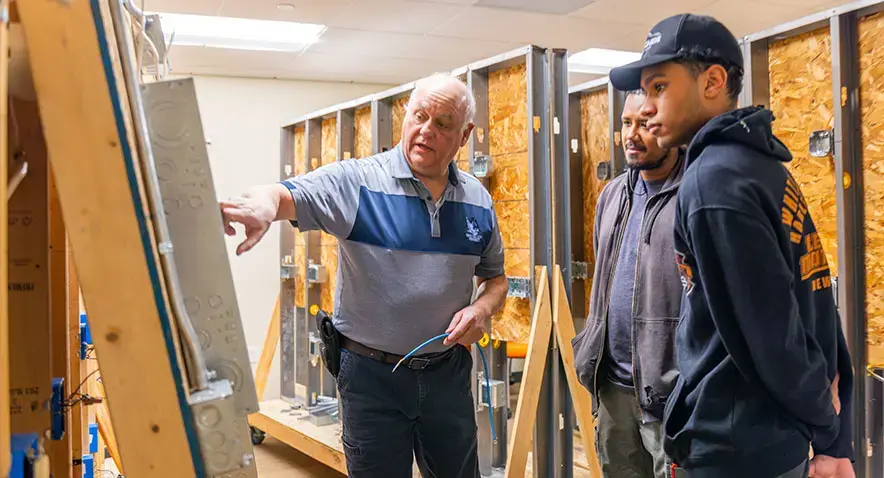 Professor teaches trades students