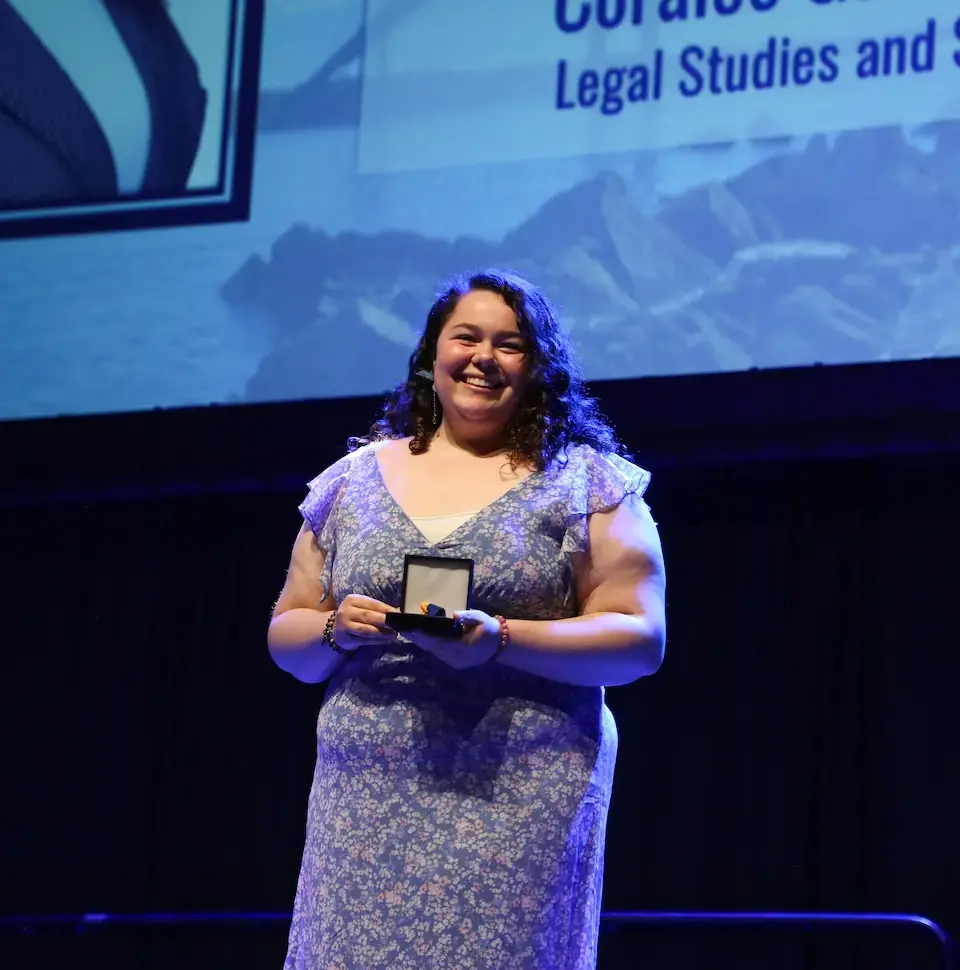 Honors student Coralee Garcia at 2026 Student Achievement Awards