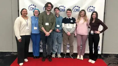Hawks’ Herald students at the CMA Apple Awards.